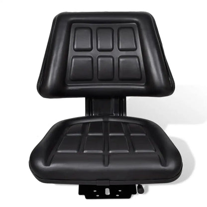 vidaXL Tractor Seat with Backrest Black - Home & Garden > Lawn & Garden > Outdoor Power Equipment Accessories > Tractor