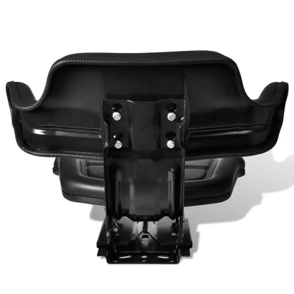 vidaXL Tractor Seat with Backrest Black - Home & Garden > Lawn & Garden > Outdoor Power Equipment Accessories > Tractor