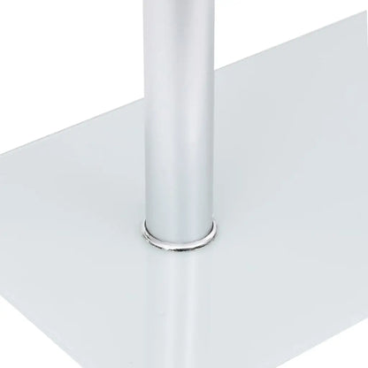 vidaXL U-Shaped Side Table Transparent 17.7’’x11.8’’x22.8’’ Tempered Glass - Furniture > Tables > Accent Tables > End