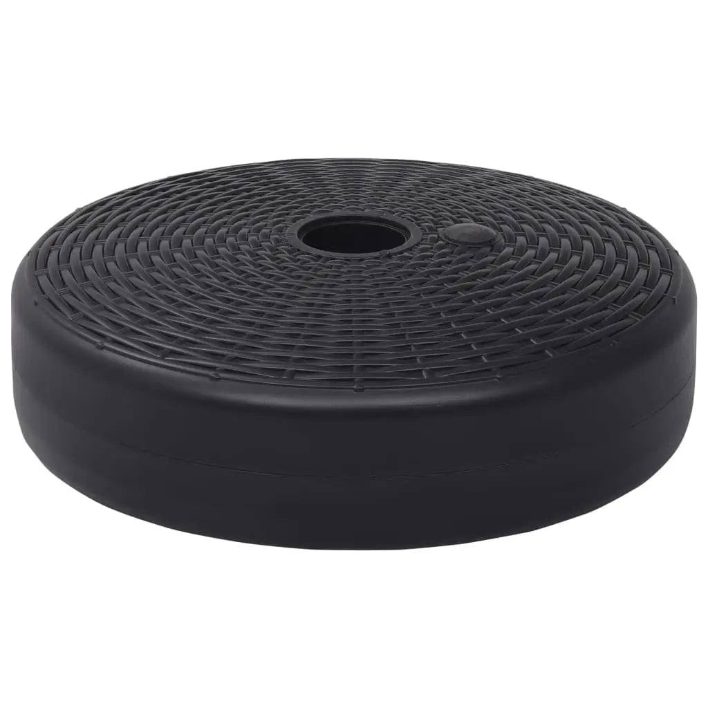 vidaXL Umbrella Base Sand/Water Filled 6.3 gal Black - Umbrella Base
