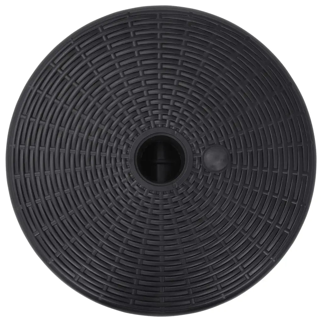 vidaXL Umbrella Base Sand/Water Filled 6.3 gal Black - Umbrella Base