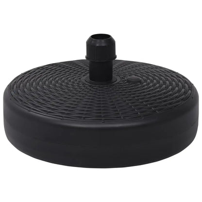 vidaXL Umbrella Base Sand/Water Filled 6.3 gal Black - Umbrella Base