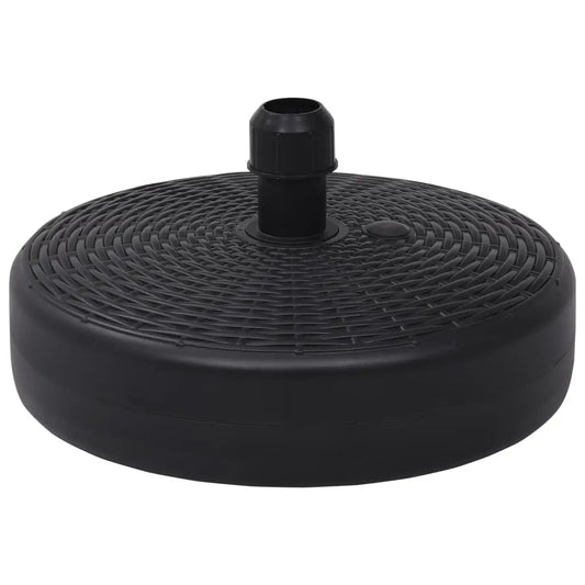 vidaXL Umbrella Base Sand/Water Filled 6.3 gal Black - Umbrella Base