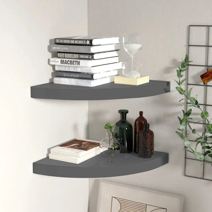 vidaXL Wall Corner Shelf Floating Corner Shelf Wall Mounted Display Shelf - Furniture > Shelving > Wall Shelves & Ledges