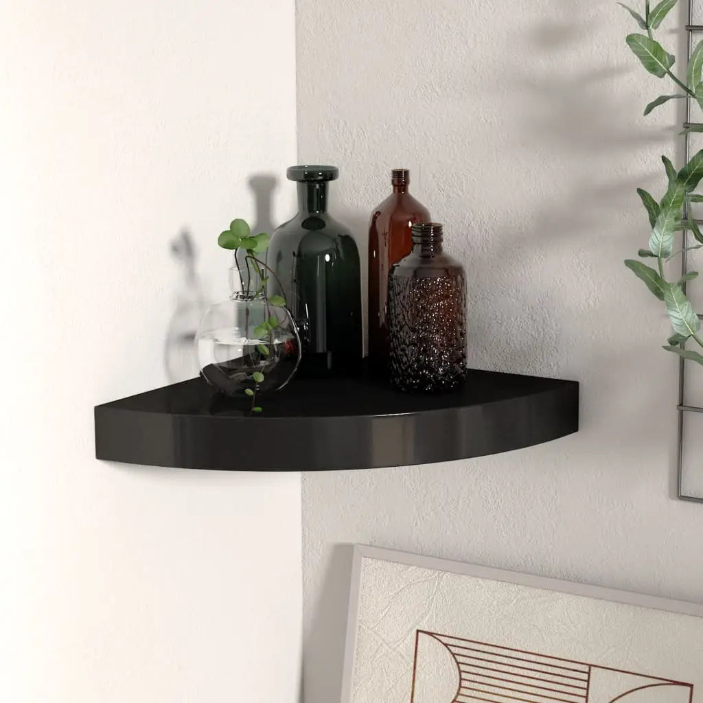 vidaXL Wall Corner Shelf Floating Corner Shelf Wall Mounted Display Shelf - Furniture > Shelving > Wall Shelves & Ledges