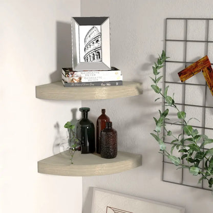 vidaXL Wall Corner Shelf Floating Corner Shelf Wall Mounted Display Shelf - Furniture > Shelving > Wall Shelves & Ledges