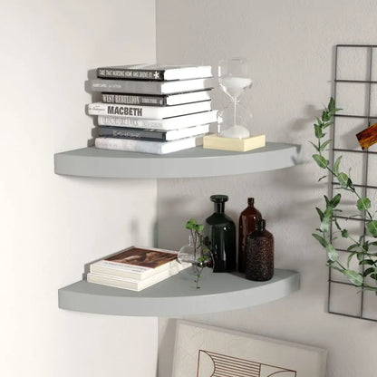 vidaXL Wall Corner Shelf Floating Corner Shelf Wall Mounted Display Shelf - Furniture > Shelving > Wall Shelves & Ledges