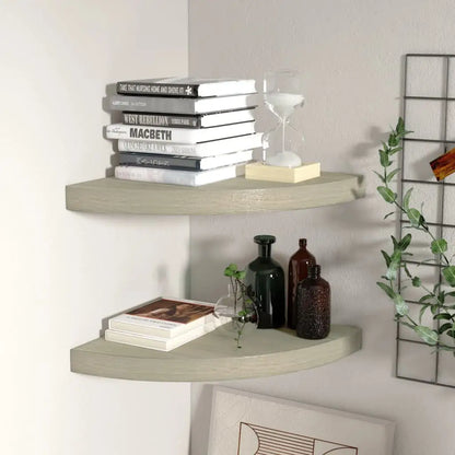 vidaXL Wall Corner Shelf Floating Corner Shelf Wall Mounted Display Shelf - Furniture > Shelving > Wall Shelves & Ledges