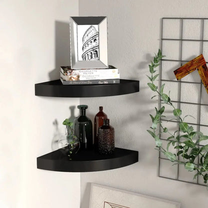 vidaXL Wall Corner Shelf Floating Corner Shelf Wall Mounted Display Shelf - Furniture > Shelving > Wall Shelves & Ledges