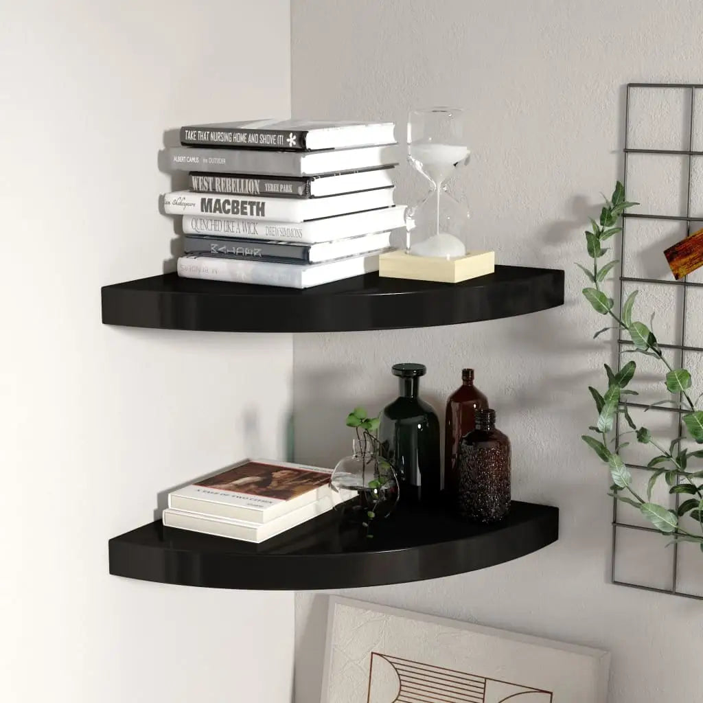 vidaXL Wall Corner Shelf Floating Corner Shelf Wall Mounted Display Shelf - Furniture > Shelving > Wall Shelves & Ledges