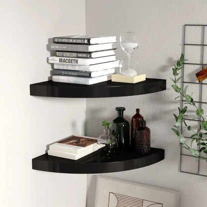 vidaXL Wall Corner Shelf Floating Corner Shelf Wall Mounted Display Shelf - Furniture > Shelving > Wall Shelves & Ledges