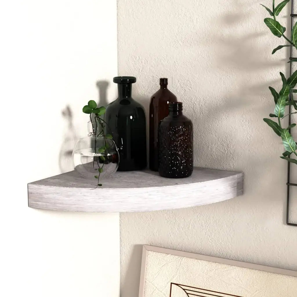 vidaXL Wall Corner Shelf Floating Corner Shelf Wall Mounted Display Shelf - Furniture > Shelving > Wall Shelves & Ledges