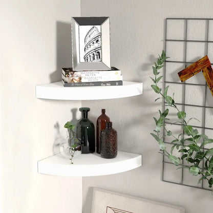 vidaXL Wall Corner Shelf Floating Corner Shelf Wall Mounted Display Shelf - Furniture > Shelving > Wall Shelves & Ledges