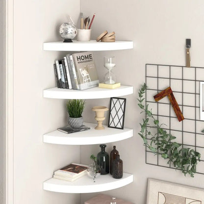 vidaXL Wall Corner Shelf Floating Corner Shelf Wall Mounted Display Shelf - Furniture > Shelving > Wall Shelves & Ledges