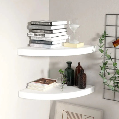 vidaXL Wall Corner Shelf Floating Corner Shelf Wall Mounted Display Shelf - Furniture > Shelving > Wall Shelves & Ledges