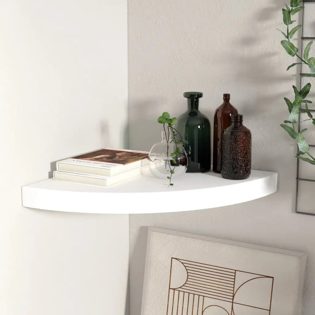 vidaXL Wall Corner Shelf Floating Corner Shelf Wall Mounted Display Shelf - Furniture > Shelving > Wall Shelves & Ledges