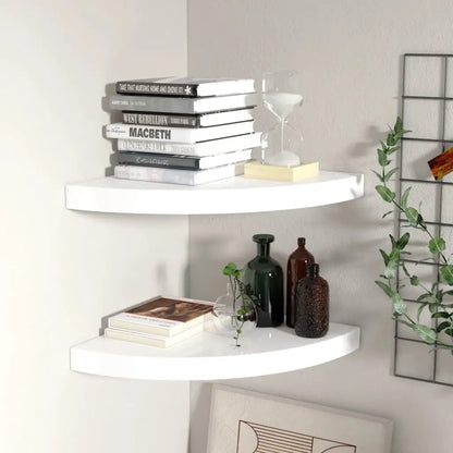 vidaXL Wall Corner Shelf Floating Corner Shelf Wall Mounted Display Shelf - Furniture > Shelving > Wall Shelves & Ledges