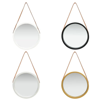 vidaXL Wall Mirror Vanity Retro Hanging Round Mirror for Bedroom Living Room - Gold / Φ 15.7’’ - Home & Garden > Decor