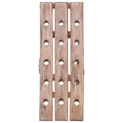 vidaXL Wine Rack for 15 Bottles 10.2’’x19.7’’x27.6’’ Solid Reclaimed Wood - Furniture > Cabinets & Storage > Wine Racks
