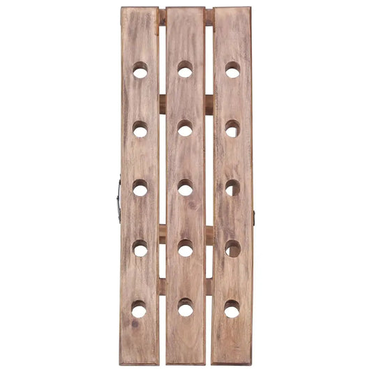 vidaXL Wine Rack for 15 Bottles 10.2’’x19.7’’x27.6’’ Solid Reclaimed Wood - Furniture > Cabinets & Storage > Wine Racks