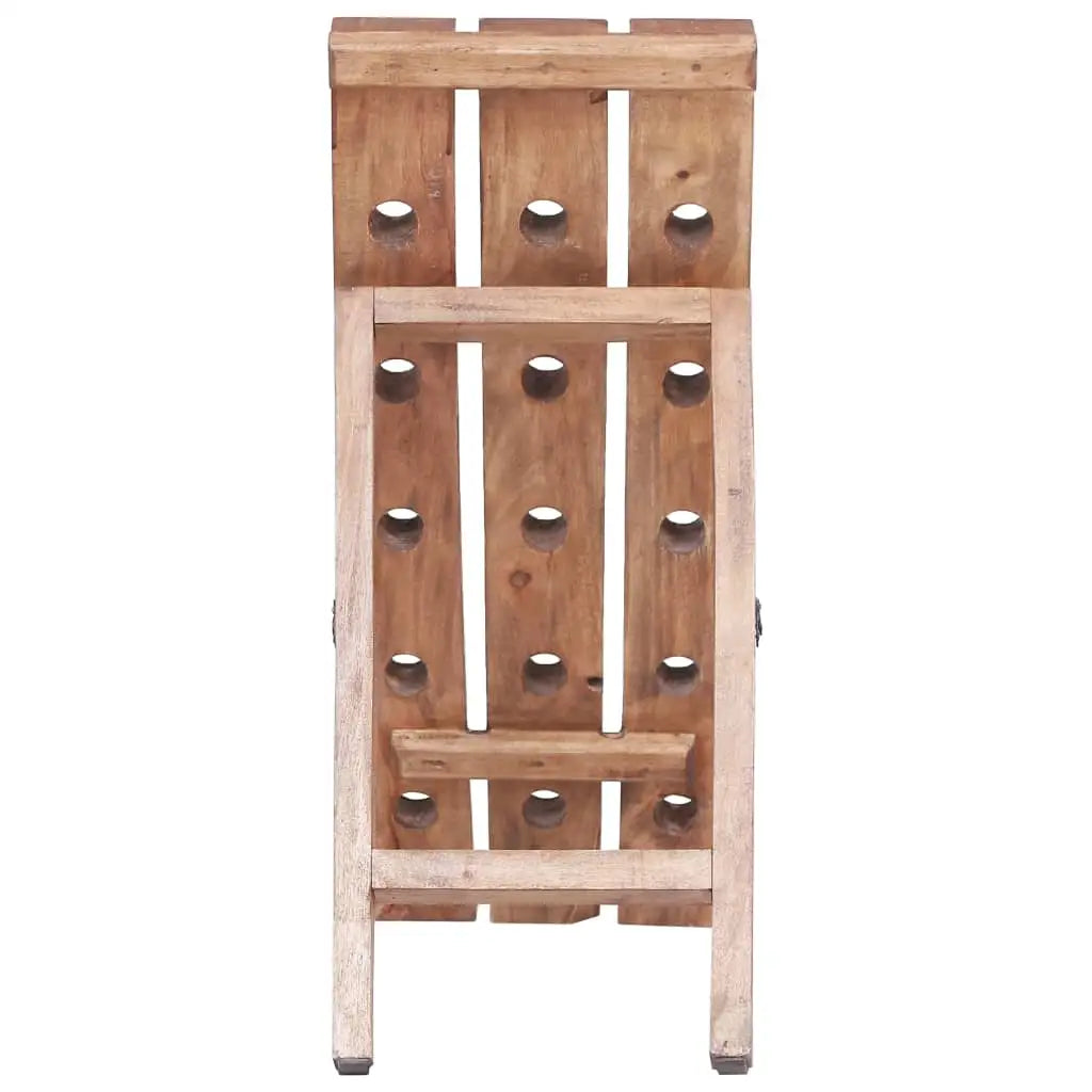 vidaXL Wine Rack for 15 Bottles 10.2’’x19.7’’x27.6’’ Solid Reclaimed Wood - Furniture > Cabinets & Storage > Wine Racks