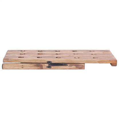 vidaXL Wine Rack for 15 Bottles 10.2’’x19.7’’x27.6’’ Solid Reclaimed Wood - Furniture > Cabinets & Storage > Wine Racks