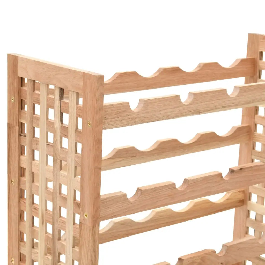 vidaXL Wine Rack for 25 Bottles Solid Walnut Wood 24.8’’x9.8’’x28.7’’ - Furniture > Cabinets & Storage > Wine Racks