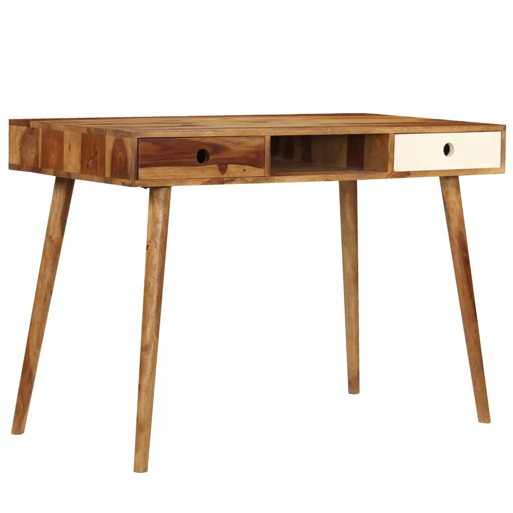 vidaXL Writing Desk 43.3’’x21.7’’x29.9’’ Solid Sheesham Wood - Furniture > Office Furniture > Desks