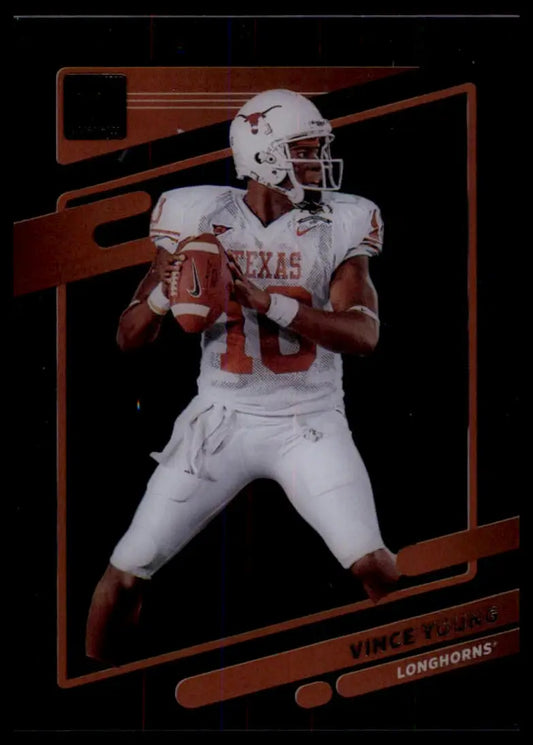 Vince Young football card from Panini Chronicles Draft 2023 Donruss Texas