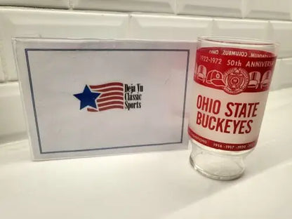 Vintage 1972 Ohio State Championship Souvenir Drinking Glass for collectors