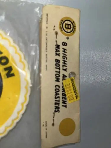 Vintage Boston Bruins coasters featuring classic hockey designs in a collectible set