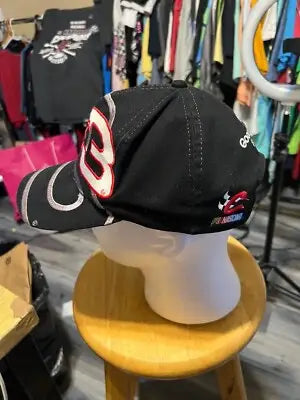 Black Dale Earnhardt baseball cap with 3 print and Goodwrench logo, NASCAR snapback