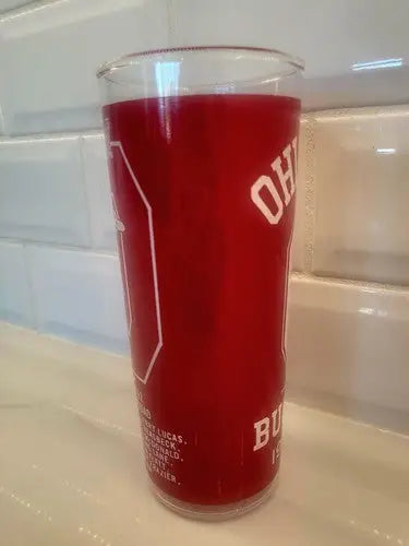 Vintage NCAA 1961-62 Ohio STATE BUCKEYE BASKETBALL NATIONAL CHAMPS - Drink Glass