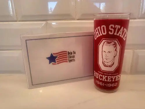 Vintage NCAA 1961-62 Ohio STATE BUCKEYE BASKETBALL NATIONAL CHAMPS - Drink Glass