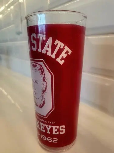 Vintage NCAA 1961-62 Ohio STATE BUCKEYE BASKETBALL NATIONAL CHAMPS - Drink Glass