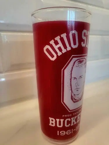 Vintage NCAA 1961-62 Ohio STATE BUCKEYE BASKETBALL NATIONAL CHAMPS - Drink Glass