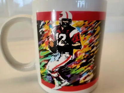Vintage NFL Joe Namath Canton Ohio Pro Football Hall of Fame Coffee Mug NY Jets