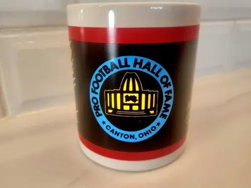Vintage NFL Joe Namath Canton Ohio Pro Football Hall of Fame Coffee Mug for collectors