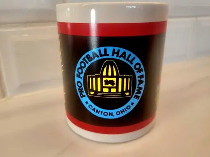 Vintage NFL Joe Namath Canton Ohio Pro Football Hall of Fame Coffee Mug for collectors