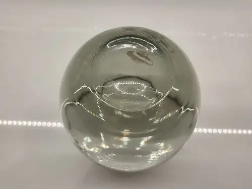 Vintage NFL Los Angeles Rams etched smoky glass sphere whiskey tumbler