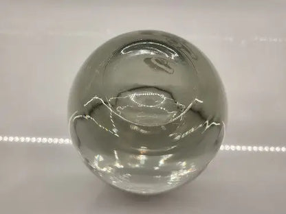Vintage NFL Los Angeles Rams etched smoky glass sphere whiskey tumbler