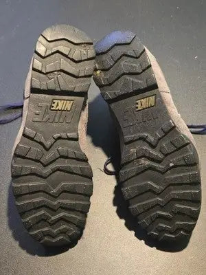 Vintage Nike ACG hiking boots men’s 8.5 suede purple olive trail conditions gear