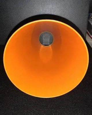 Orange funnel with wide mouth for Texas Longhorns national champions memorabilia display