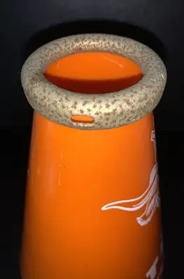 Orange insulated tumbler with textured handle for Texas Longhorns national champions fans