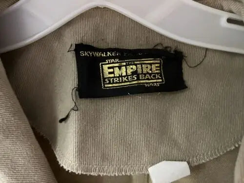 Vintage Star Wars ESB Patch on Luke Skywalker Bespin Fatigue Jacket clothing tag