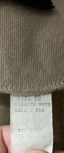 Corduroy fabric with care tag on Vintage Star Wars ESB Patch Luke Skywalker Jacket