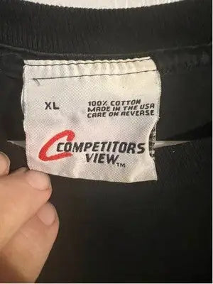 Black cotton Tony Stewart Vintage NASCAR T-shirt with white tag, XL LP size