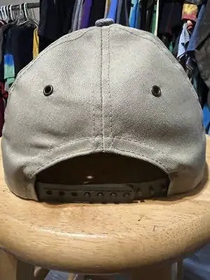 Plain gray wolf mountain snapback hat with snapback closure from Vintage Wolf Mountain