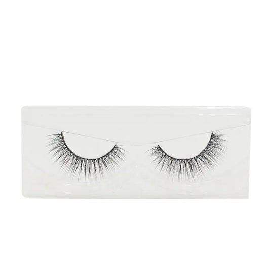 Visionary Lashes false eyelashes in white tray, medium volume synthetic black lashes
