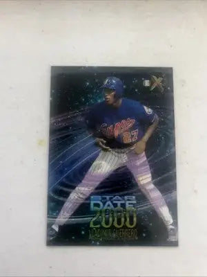 Vladimir Guerrero 1997 Skybox EX 2000 Star Date trading card showcasing rookie design
